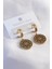 316L Çelik Gold Renk Lotus Kadın Küpe 1