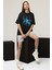 Pray The Lord Baskılı Siyah Unisex Oversize Tshirt 3