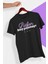 Lütfen Boş Yapmayı Kes Yazılı Yüksek Kaliteli Oversize Unisex Siyah T-Shirt 1
