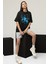 Pray The Lord Baskılı Siyah Unisex Oversize Tshirt 3