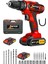 Tekno Trust 72 Volt Germany 58 V 12 Ah Çelik Şanzuman Bakır Sargılı Çift Akülü Şarjlı Matkap Vidalama 27 Parça 3