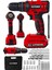 Tekno Trust Çift Akü Alman 58 V 5 Ah Darbeli Lityum Çift Akülü Sjs Metal Şanzıman Şarjlı Vidalama Matkap 24 Pcs 1