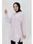 30644 Iki Ip Kumaş Basic Tunik Sweatshirt 2