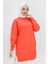 30644 Iki Ip Kumaş Basic Tunik Sweatshirt 1