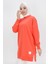 30644 Iki Ip Kumaş Basic Tunik Sweatshirt 3