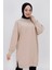 30644 Iki Ip Kumaş Basic Tunik Sweatshirt 2