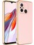 Xiaomi Redmi 12C Kılıf Kenarları Gold Kamera Korumalı Renkli Pastel Silikon Rose Gold Bark 1