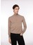 Fermuarlı Yaka Slim Fit Kahve Erkek Kazak WM63_ZMG9 3
