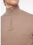 Fermuarlı Yaka Slim Fit Kahve Erkek Kazak WM63_ZMG9 4