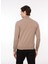 Fermuarlı Yaka Slim Fit Kahve Erkek Kazak WM63_ZMG9 5