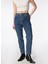 Yüksek Bel Geniş Paça Mom Fit Açık Mavi Kadın Denim Pantolon 242 Lcf 121008 Marlyn Posey Blue Mı 3