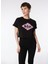 O Yaka Baskılı Siyah Kadın T-Shirt 242 Lcf 242015 Lorı Siyah 4
