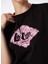 O Yaka Baskılı Siyah Kadın T-Shirt 242 Lcf 242015 Lorı Siyah 5