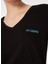 V Yaka Düz Siyah Kadın T-Shirt 242 Lcf 242018 Loles Siyah 4
