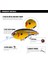 F201-1 Stili Rankbait Balıkçılık Wobblers 14G 10CM Yapay Krank Yem Bas Balıkçılık Cazibesi Pike Trolling Pesca Sazan Olta Takımı (Yurt Dışından) 3