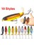 6-15G Tarzı 1 Adet Whopper Popper 10CMCMCM Balıkçılık Cazibesi Yapay Yem Sert Plopper Yumuşak Dönen Kuyruk Olta Takımı Geer Pesca Alabalık (Yurt Dışından) 2