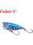 C Stili 1 Adet Mini Popper Balıkçılık Lures Topwater Trolling Wobblers 4cm.5g Yapay Sert Yem Crankbait Peche Bas Sazan Olta Takımı (Yurt Dışından) 1