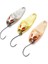 Gül Altın-1g Tarzı New Mini Fishing Lure 1G2G3.5G Spoon Metal Lureerbsit Minnow Small Fgle Hook Jig Stream Trout Baits Pesca Hot (Yurt Dışından) 3