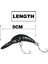No.9 Tarzı Kral Minnow Balıkçılık Cazibesi 5cm 2.5g Mini Yapay Sert Yem Keskin Kanca Crankbait Wobblers Alabalık Pike Bas Mücadelesi (Yurt Dışından) 5
