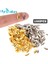 No.11 Stili Fly Fishing Lure Sequin Noise Silver Gold Metal Copper Spooer Lure Tackle Willow Blades Smooth Dıy Not Hurt Line (Yurt Dışından) 4