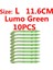 Lumo Yeşil L 10'lu Stil Wifreo Çok Renkli Yumuşak Plastik Yem Balığı Sabiki Rig Yılan Balığı Cazibesi Tuzlu Su Balıkçılık Cazibesi Boyut 7cm 8.5ccm (Yurt Dışından) 1