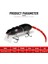 MS002 Stili Ardea Sıçan Cazibesi 15G Balıkçılık Fare Cazibesi Sert Platic Sıçan Yemi Jointde Crankbait Yapay Swimbait Siyah Pike Minnow Bas Mücadelesi (Yurt Dışından) 4