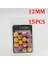 12MM-MOR N Sarı Stil Pcs Sazan Balıkçılık Kaynatma Yemi Ikiz Renk Köpük Pop Up Kaynatma Besleyici Balıkçılık Için Yöntem Besleyici Hookbait Sazan Saç Zig Rig (Yurt Dışından) 1