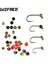 3 mm Uv Pembe Stili Wifreo Lotted Tungsten Boncuklar Altın Gümüş Siyah Jig Perisi Fly Bağlama Malzemesi (Yurt Dışından) 2