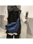 Lacivert Tarzı Rahat Sadelik Büyük Omuz Çantaları Kadın Kanvas Yüksek Kapasiteli Alışveriş Çantası Çapraz Vücut Denim Çanta Kadın Messenger Çanta (Yurt Dışından) 5
