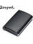 Eyu Kahverengi X-12C Stili Zovyvol Alüminyum Cüzdan Metal Kredi Kartı Tutacağı Otomatik Elastik Pu Deri Hırsızlığa Karşı Rfid Engelleme Cüzdan Pasaport Tutucu Erkekler (Yurt Dışından) 2