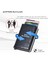 Timsah Desen Stili Rfid Güvenli Hırsızlığa Karşı Akıllı Cüzdan Ince Kimlik Kartları Tutacağı Unisex Otomatik Olarak Katı Metal Banka Kredi Kartları Tutacağı Iş Çantası (Yurt Dışından) 2
