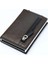 Kahverengi YMS075 Stili Bycobecy Rfid Akıllı Cüzdan Kredi Kartı Tutucu Metal Ince Ince Erkek Cüzdan Pass Gizli Pop Up Minimalist Cüzdan Küçük Bozuk Para Cüzdanı (Yurt Dışından) 4