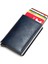 Mavi K9109 Stili Bycobecy Yeni Erkek Cüzdanı Fashioncarbon Fiber Anti Theft Rfid Akıllı Kartlık Cüzdanı Retro Basit Nötr Alüminyum Mini Cüzdan (Yurt Dışından) 3