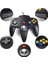 Gri-Lots2/set N64 Denetleyici, Ultra 64 Video Oyun Konsolu Için Klasik Kablolu N64 64-Bit Gamepad Joystick (Yurt Dışından) 2