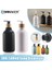 300 ml SIYAH-500 ml Sabunluk Buzlu Doldurulabilir Şampuan Pompası Şişe Sabun Losyon Kabı Sabun Pompası El Yıkama Banyo Aksesuarları (Yurt Dışından) 4