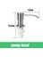 Pompa KAFASI-304 Paslanmaz Çelik Mutfak Lavabo Sabunluk Uzatma Tüpü Bulaşık Sabunu Basın Pompa Kafası Çıkış Kafası Genişletici 350/500 ml (Yurt Dışından) 1