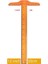 No.3 Tarzı 1 Adet T-Şekilli Çift Taraflı Ölçekli Cetvel Ressamlığı Çizim Aracı Plastool Ofis Malzemeleri Kırtasiye Aksesuarı 30 cm (Inç, Cm) (Yurt Dışından) 1
