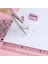 Pembe Tarzı Et Yüksek Li Matematik Çizim Seti Demir Kutu ile Okul Öğrenci Pusula Cetvel Kalemtıraş Silgi Sınav Aracı Kırtasiye (Yurt Dışından) 3
