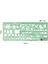 NO.132 Tarzı Plastik Daire Çizim Şablonu Şablon Ölçüm Şablonu Cetvel Ofis Okul Taslak Çizimi Için Şeffaf Plastik Fransız Eğrileri (Yurt Dışından) 1