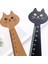 Siyah Stil Kedi Cetvel Kawaii Aksesuarları Sevimli Cetvel Yenilik Kırtasiye Patchwork Cetvel Karikatür Sevimli Çizim Kuralları Seti Okul Malzemeleri (Yurt Dışından) 4