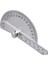 14.5 cm Paslanmaz Çelik Yuvarlak Kafa 180 Derece Iletki Ölçme Cetveli Aracı (Yurt Dışından) 2