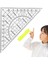 Üçgen Cetvel Crafting Için 22 cm Okul Cetvel Çizim Cetvel Üçgen Geometri Çizim Araçları Matematik Iletki Şeffaf (Yurt Dışından) 1