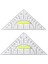 Üçgen Cetvel Crafting Için 22 cm Okul Cetvel Çizim Cetvel Üçgen Geometri Çizim Araçları Matematik Iletki Şeffaf (Yurt Dışından) 2