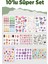 10 Sayfa Sevimli Sticker Seti -Planner Ajanda Bullet Journal Için Uygun Set 1