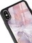 Apple iPhone Xs Max Uyumlu Fuşya Mermer Tasarımlı Glossy Telefon Kılıfı 2
