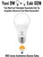 4 Adet 9W Beyaz LED E27 Ampul Tasarruflu Lamba 6500 K Beyaz Işık 800 Lümen 9W=60W 3