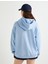 Oversize Sweatshirt Kapüşonlu Sloganlı 4