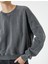Bisiklet Yaka Sweatshirt Soluk Efektli Standart Kesim 5