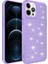 Apple iPhone 12 Pro Max - Uyumlu Airbagli Parlak Tasarımlı Snow Kapak-Mor 1