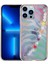 Apple iPhone 12 Pro Max - Uyumlu Pilla Kapak-Pembe-Yeşil 1